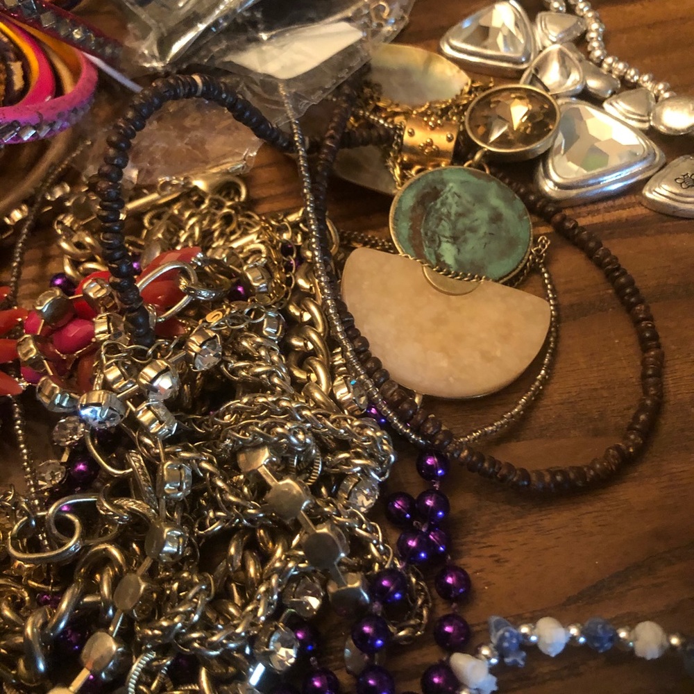 Jewelry Bag Mix Of Wearable Tangled Parts Repair Crafts 🔥